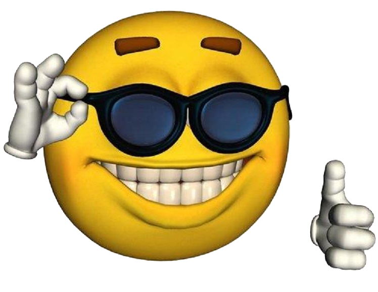 Smiley Face Sunglasses Thumbs Up Emoji Meme Face | Art Board Print