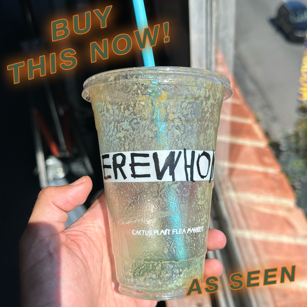 USED) Erewhon x Cactus Plant Flea Market Smoothie *RARE 1 of 1