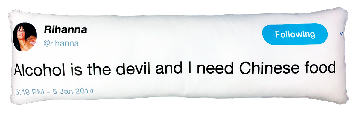 Rihanna Tweet Pillow