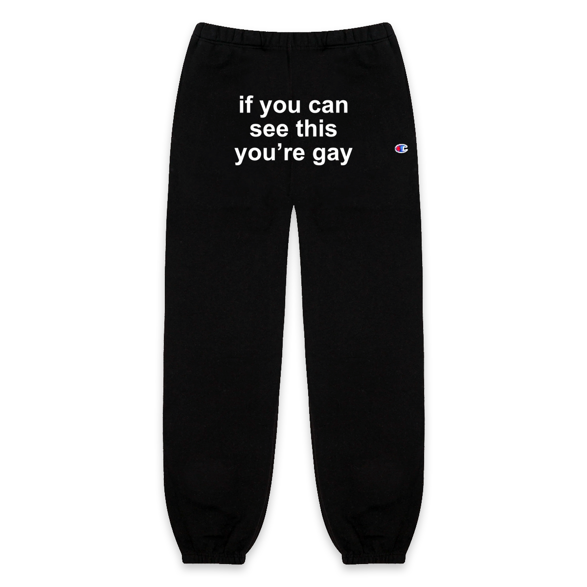 If You Can See This You're Gay Sweatpants (Black)