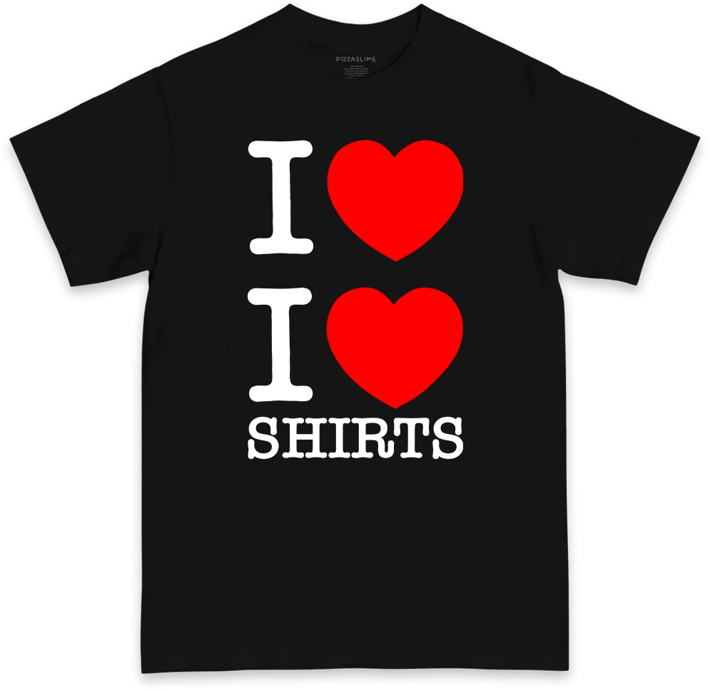 I Love I Love Shirts (BLACK & WHITE T-shirt)