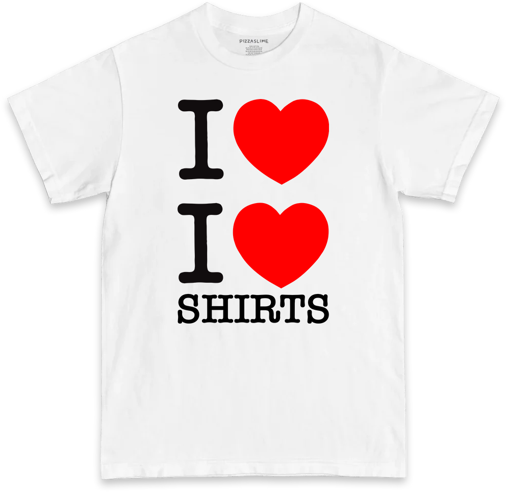 I Love I Love Shirts (BLACK & WHITE T-shirt)