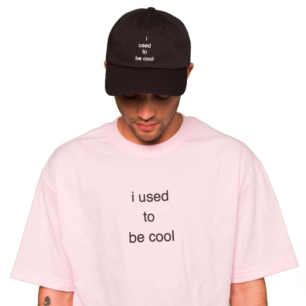 i used to be cool dad hat (BLACK)