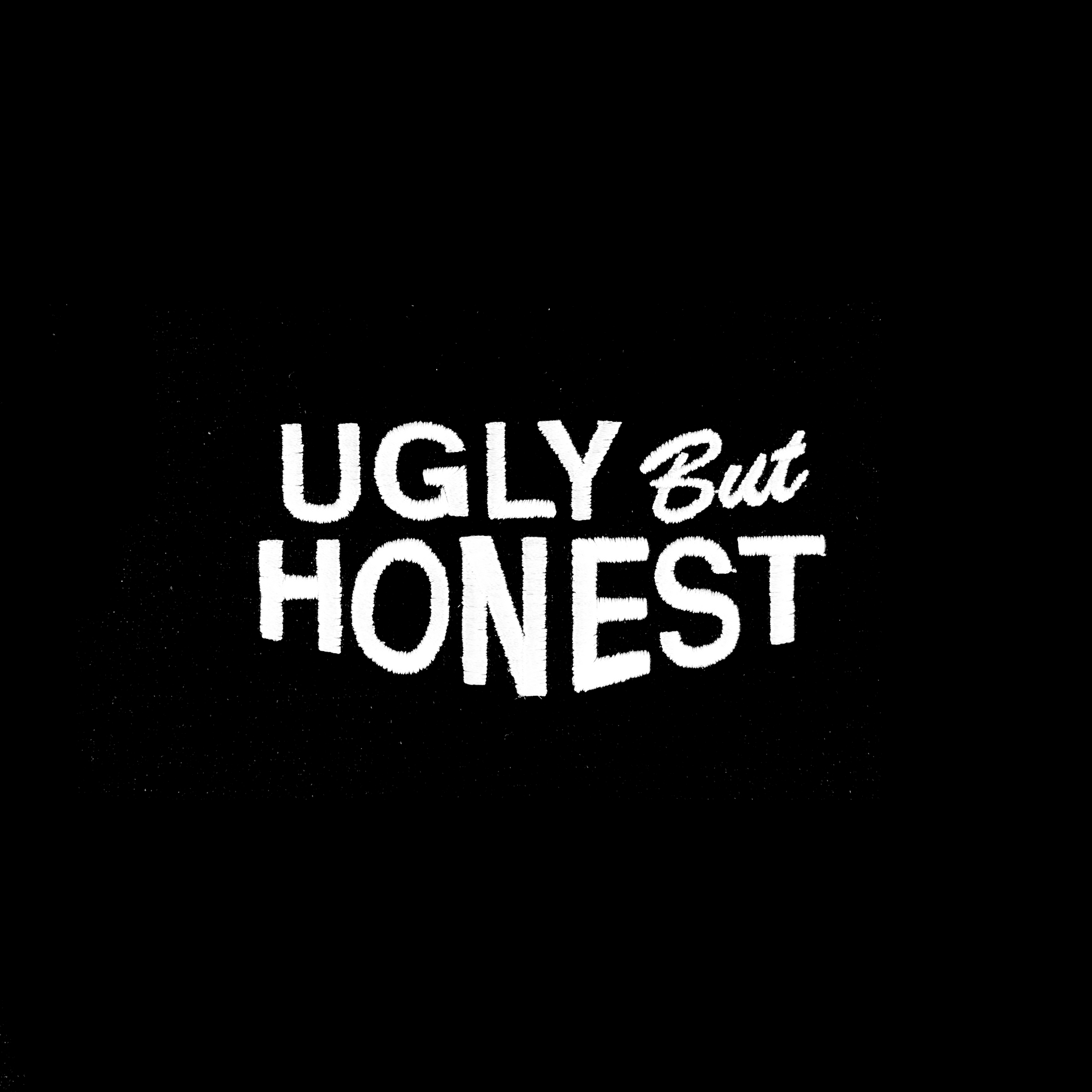ugly but honest crewneck (embroidered) (black)